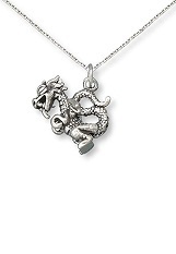 exquisite tiny small dragon charm charm necklace for babies and kids